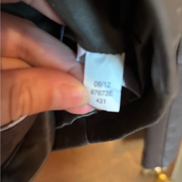 Brown Leather Jacket- Elie Tahari- medium/large - Picture 3 of 6